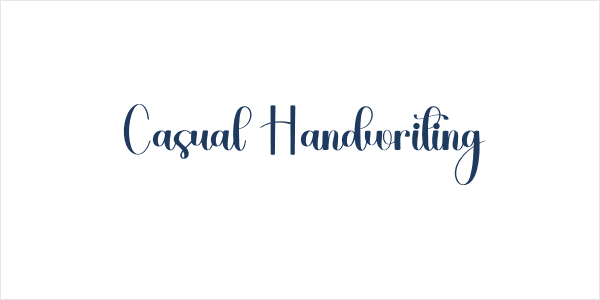 Casual Handwriting Logo