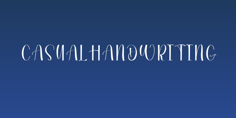 Casual Handwriting Social Header