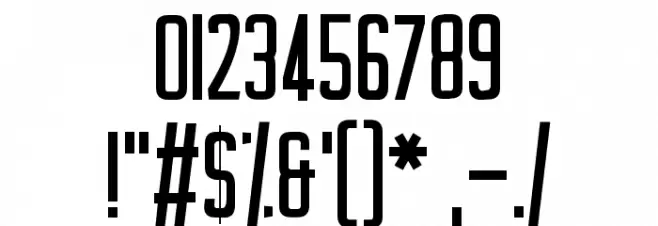 Casual Hardcore Font OTHER CHARS