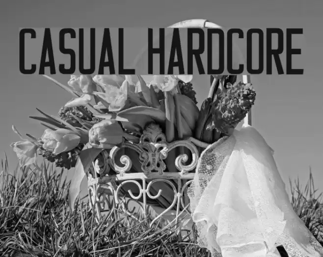 Casual Hardcore Font examples