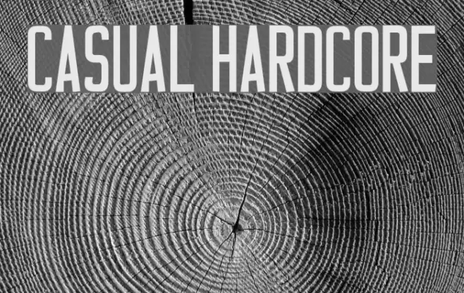 Casual Hardcore Font examples