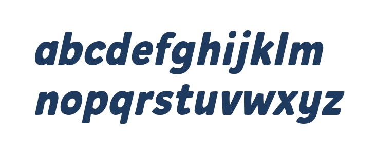 Casual Memories Italic Lowercase