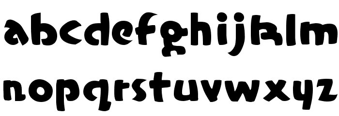 Casual Regular Font LOWERCASE