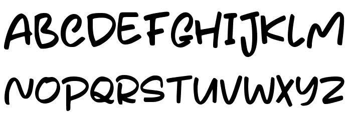 Casual Sketchy Font UPPERCASE