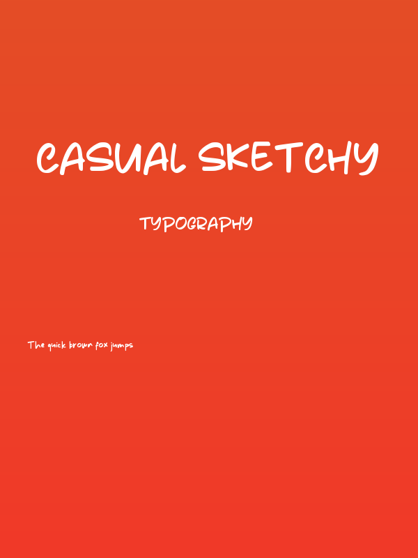 Casual Sketchy Poster