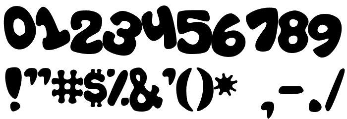 Casual-Tossed Font OTHER CHARS