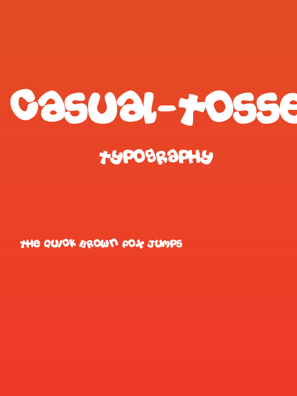 Casual-Tossed Poster