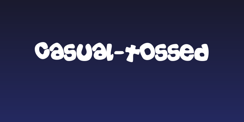 Casual-Tossed Social Header