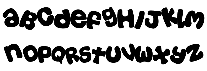Casual-Tossed Font LOWERCASE