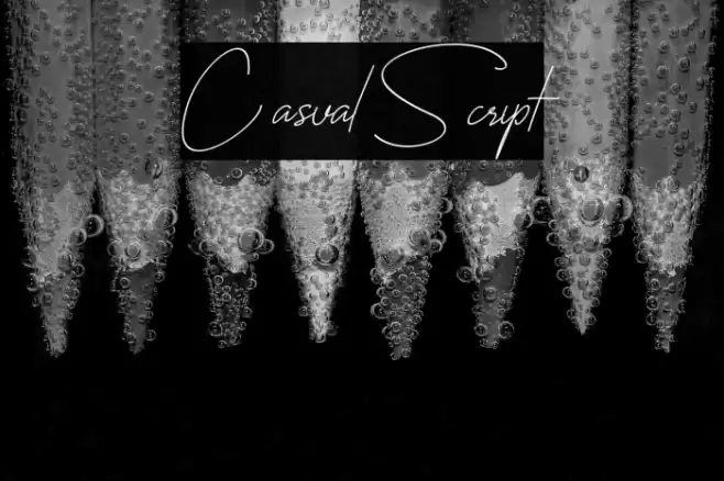 CasualScript Font examples