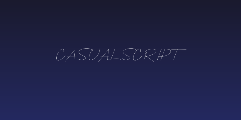 CasualScript Social Header