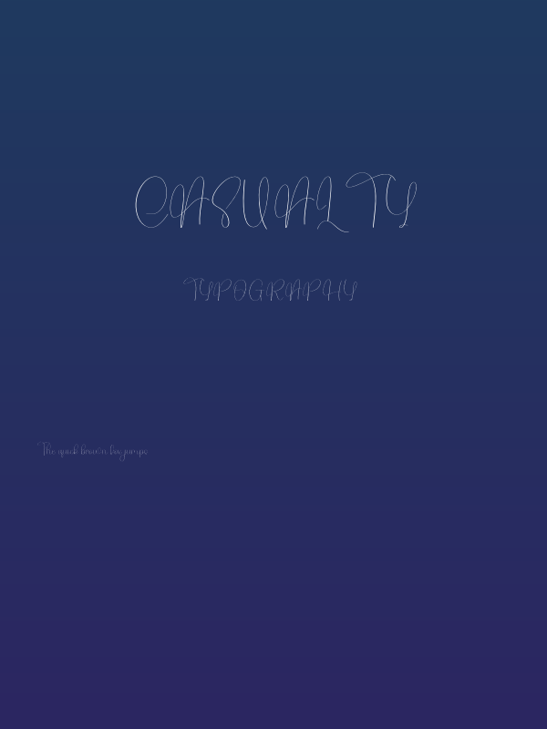 Casualty Poster