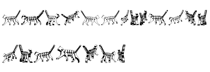 Cat 3D Regular Font OTHER CHARS