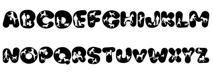 Cat And Dog Font LOWERCASE