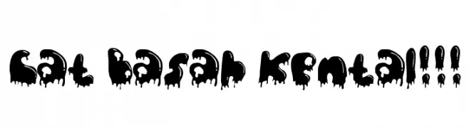 Cat Basah Kental!!!  フリーフォントのダウンロード