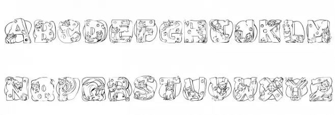 Cat Cat Schriftart Groß