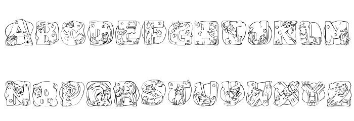 Cat Cat Font LOWERCASE