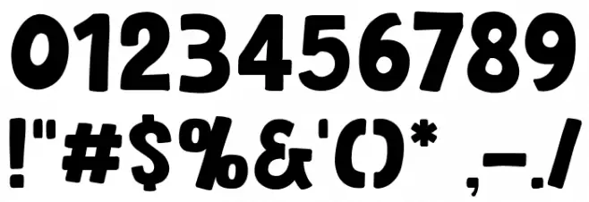 Cat Comic Font OTHER CHARS