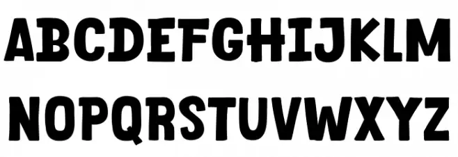 Cat Comic Schriftart Groß