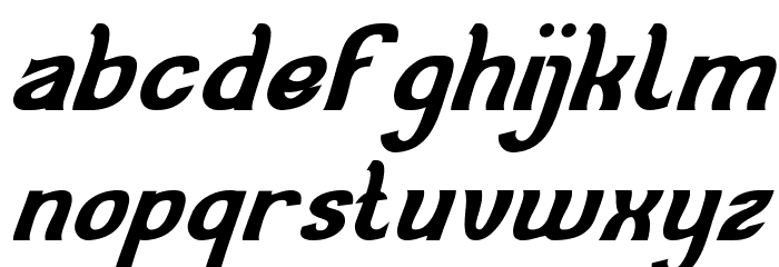 Cat Eyes Bold Italic Font LOWERCASE