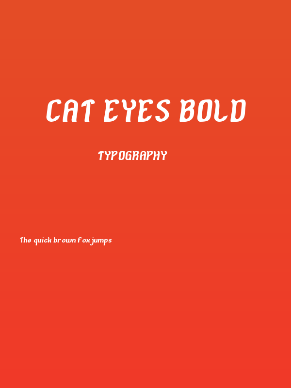 Cat Eyes Bold Poster