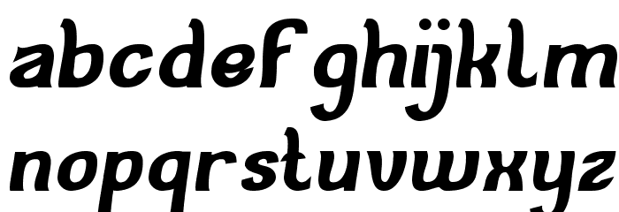 Cat Eyes Bold Font LOWERCASE