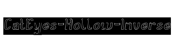 Cat Eyes-Hollow-Inverse  免费字体下载