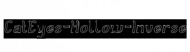 Cat Eyes-Hollow-Inverse  تنزيل الخطوط