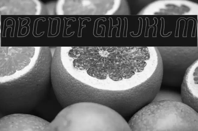 Cat Eyes-Hollow-Inverse Font examples