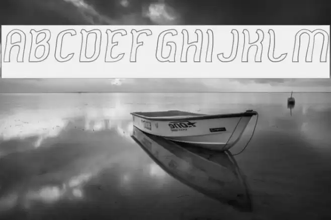 Cat Eyes-Hollow-Inverse Font examples