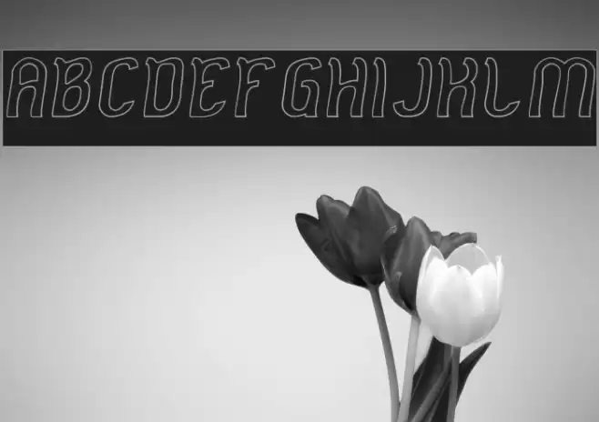 Cat Eyes-Hollow-Inverse Font examples