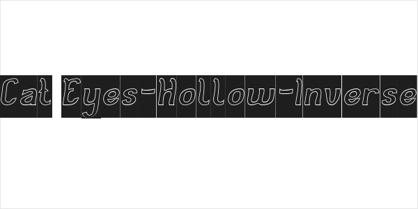 Cat Eyes-Hollow-Inverse Logo