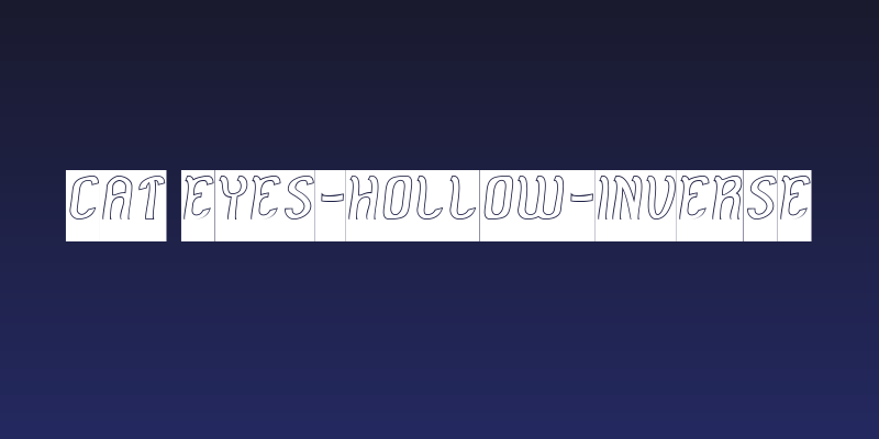 Cat Eyes-Hollow-Inverse Social Header
