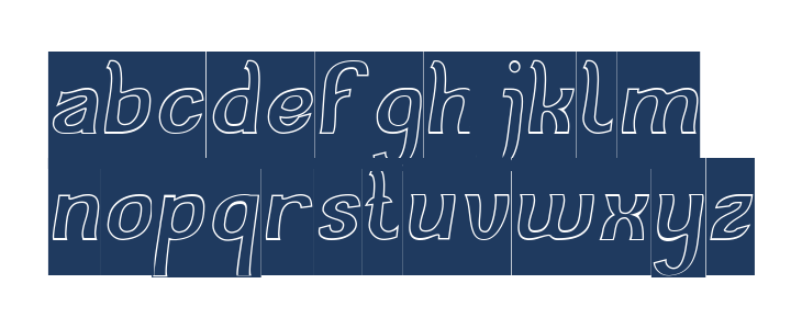 Cat Eyes-Hollow-Inverse Lowercase