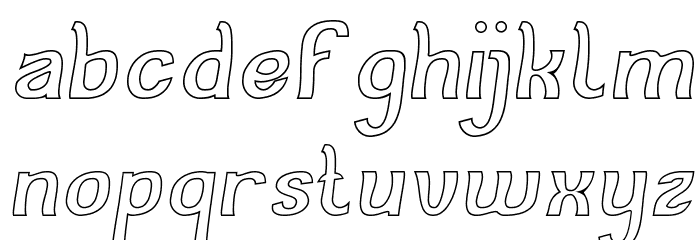 Cat Eyes-Hollow Font LOWERCASE