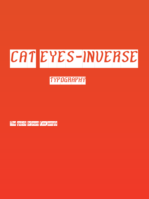 Cat Eyes-Inverse Poster