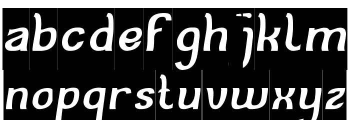 Cat Eyes-Inverse Font LOWERCASE