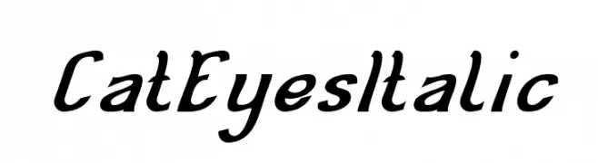 Cat Eyes Italic  تنزيل الخطوط