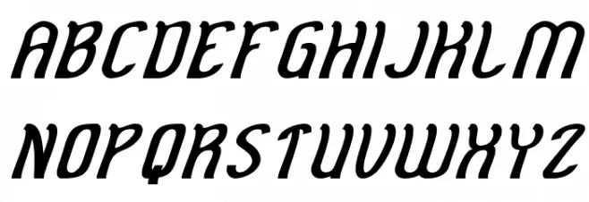 Cat Eyes Italic フォント 大文字