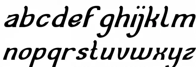 Cat Eyes Italic फ़ॉन्ट लोअरकेस