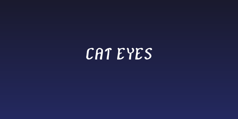 Cat Eyes Social Header