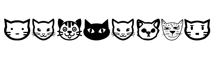 Cat Faces  font caratteri gratis