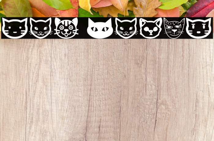 Cat Faces Font examples