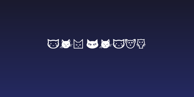 Cat Faces Social Header