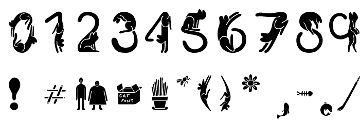Cat Font Font OTHER CHARS