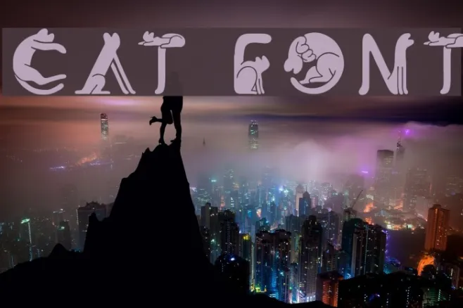 Cat Font Example 1