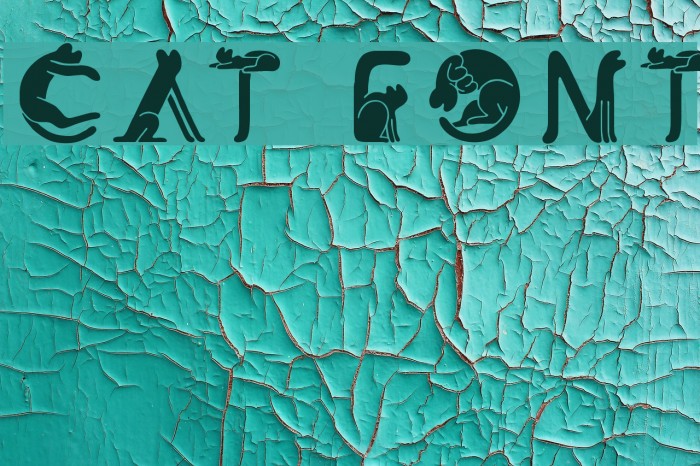 Cat Font Font examples