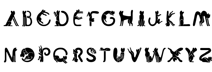 Cat Font Font LOWERCASE
