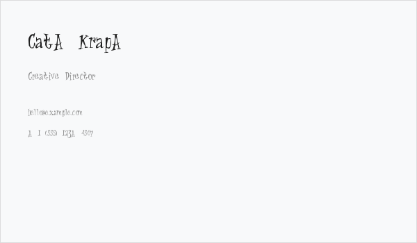 Cat-Krap- Business Card