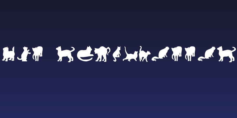 Cat Silhouettes Social Header